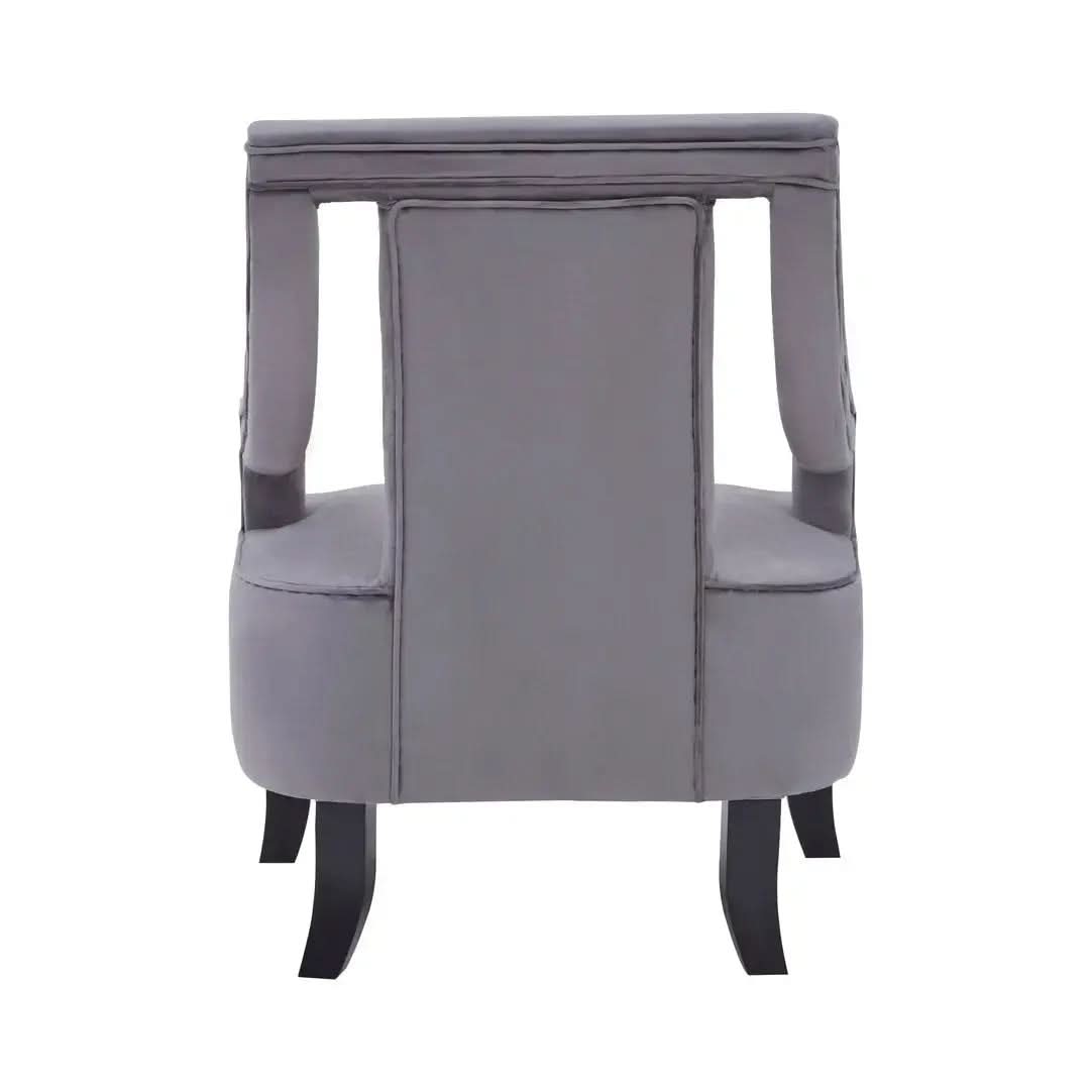 Fiora Grey Velvet Chair   Nicholas John Interiors