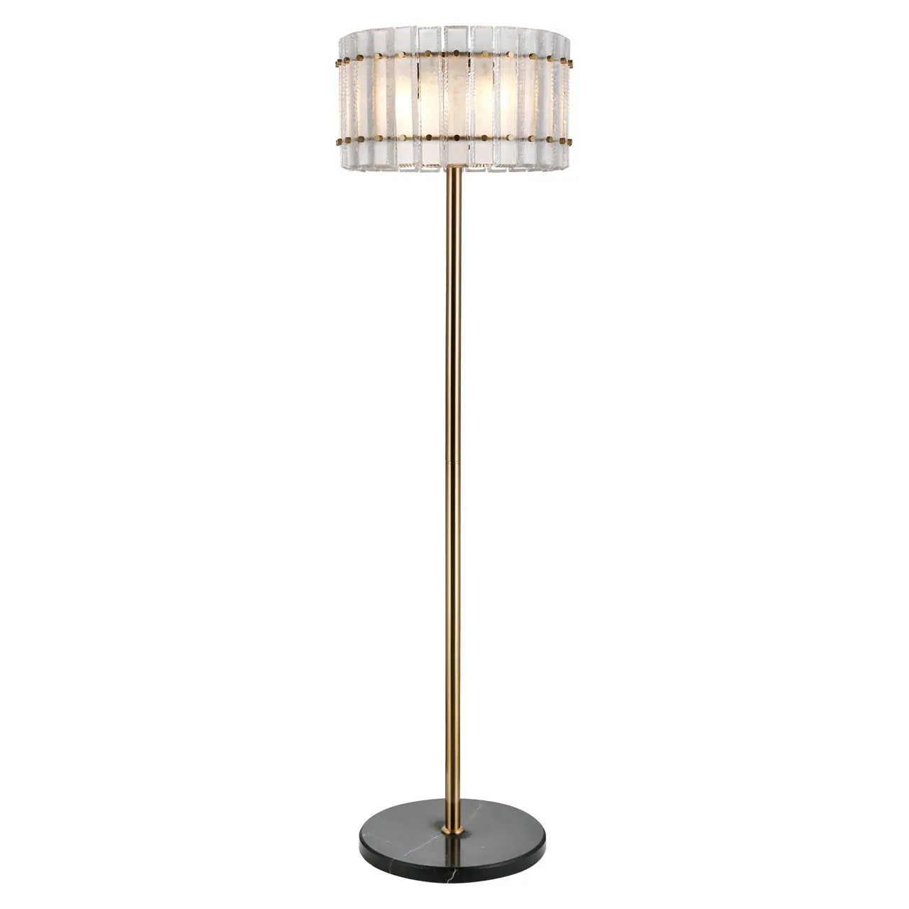 Floor lamp Feline brass antique   Nicholas John Interiors