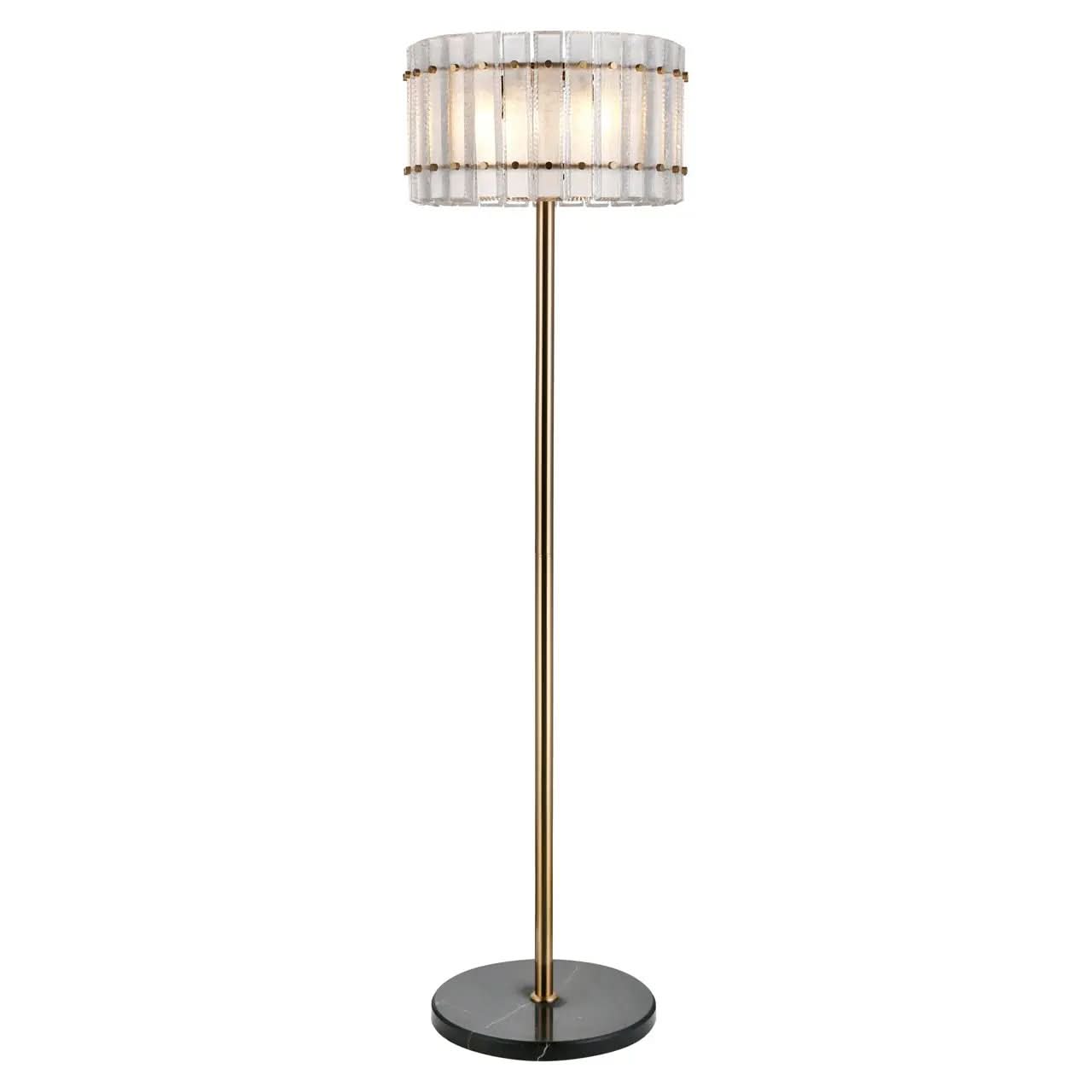 Floor lamp Feline brass antique   Nicholas John Interiors