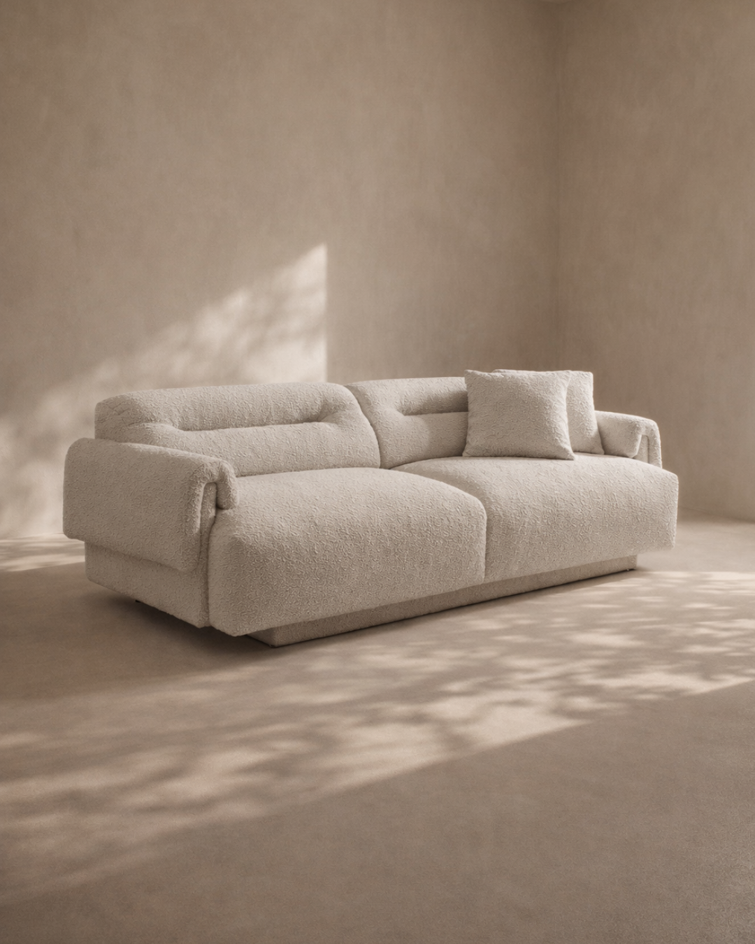 Tommy Franks Frankie 3-Seater Sofa - Chex Steam Bouclé   Nicholas John Interiors