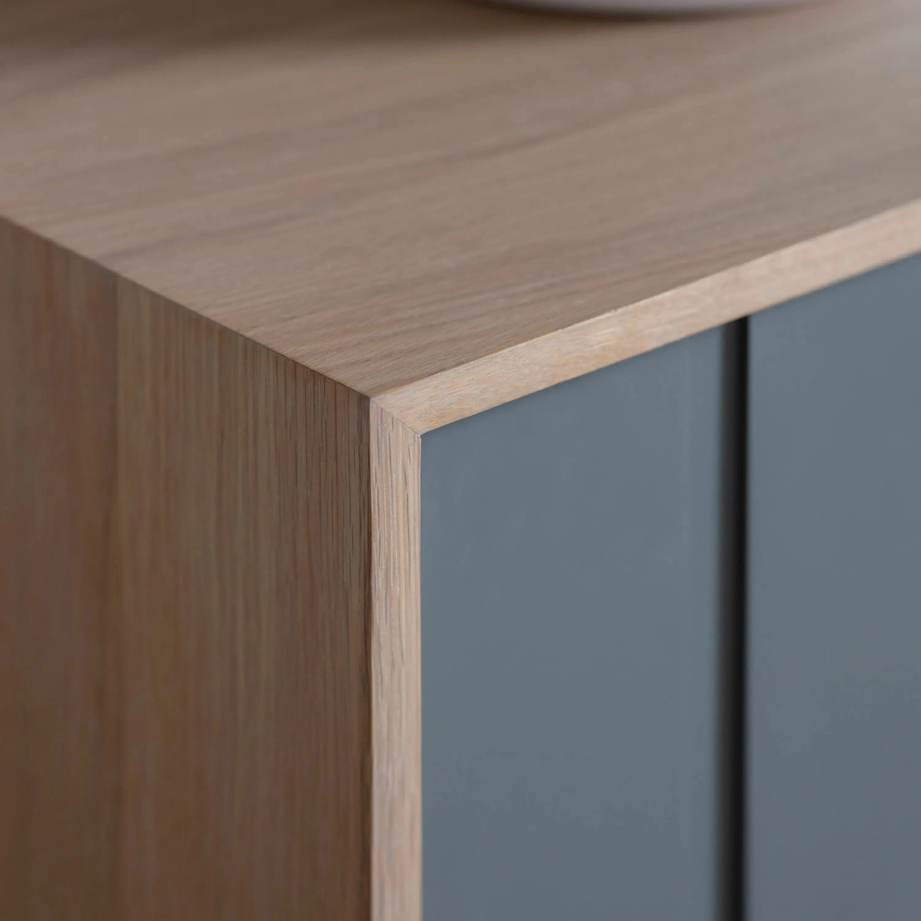 Fujira 3 Door Sideboard in Grey   Nicholas John Interiors