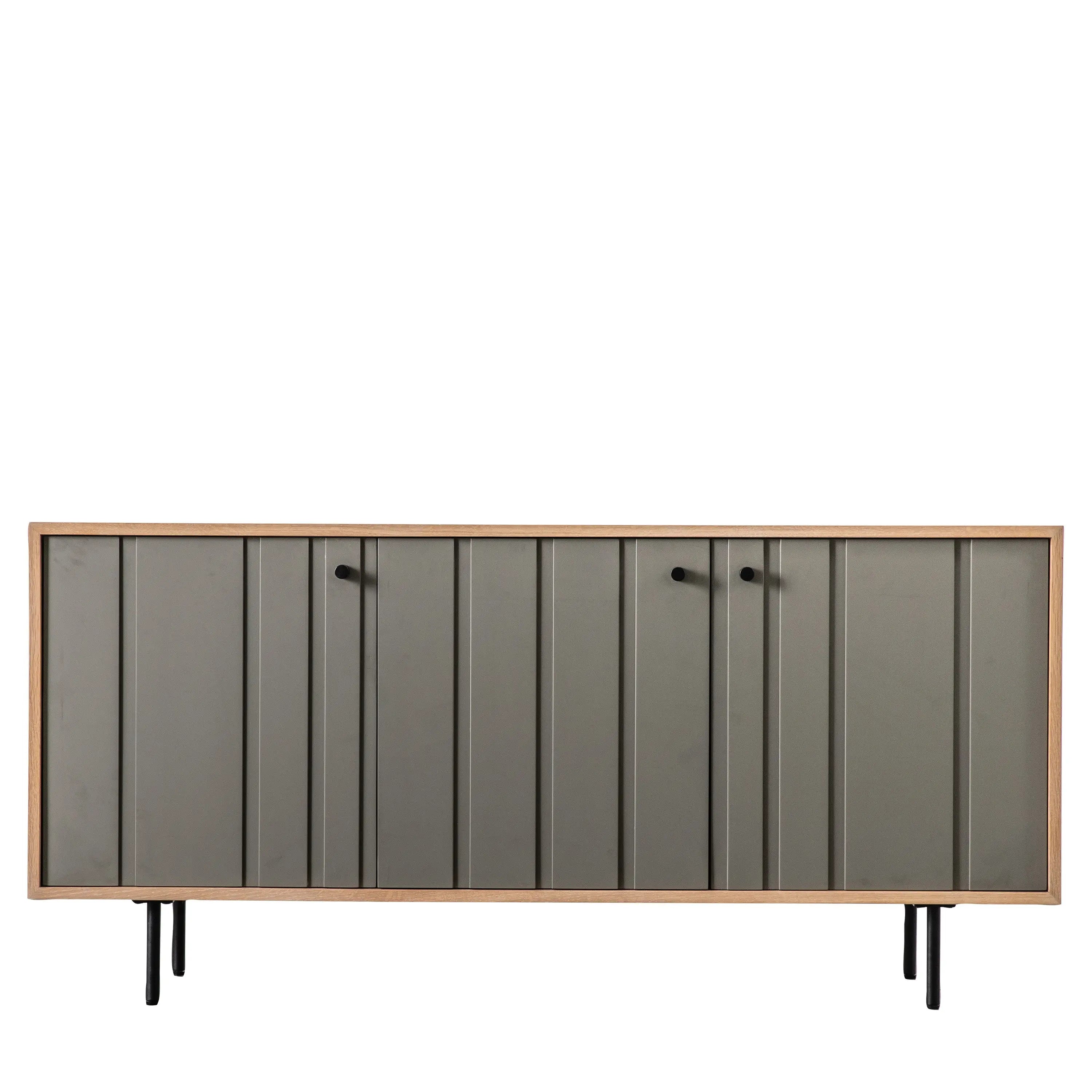 Fujira 3 Door Sideboard in Grey  Nicholas John Interiors