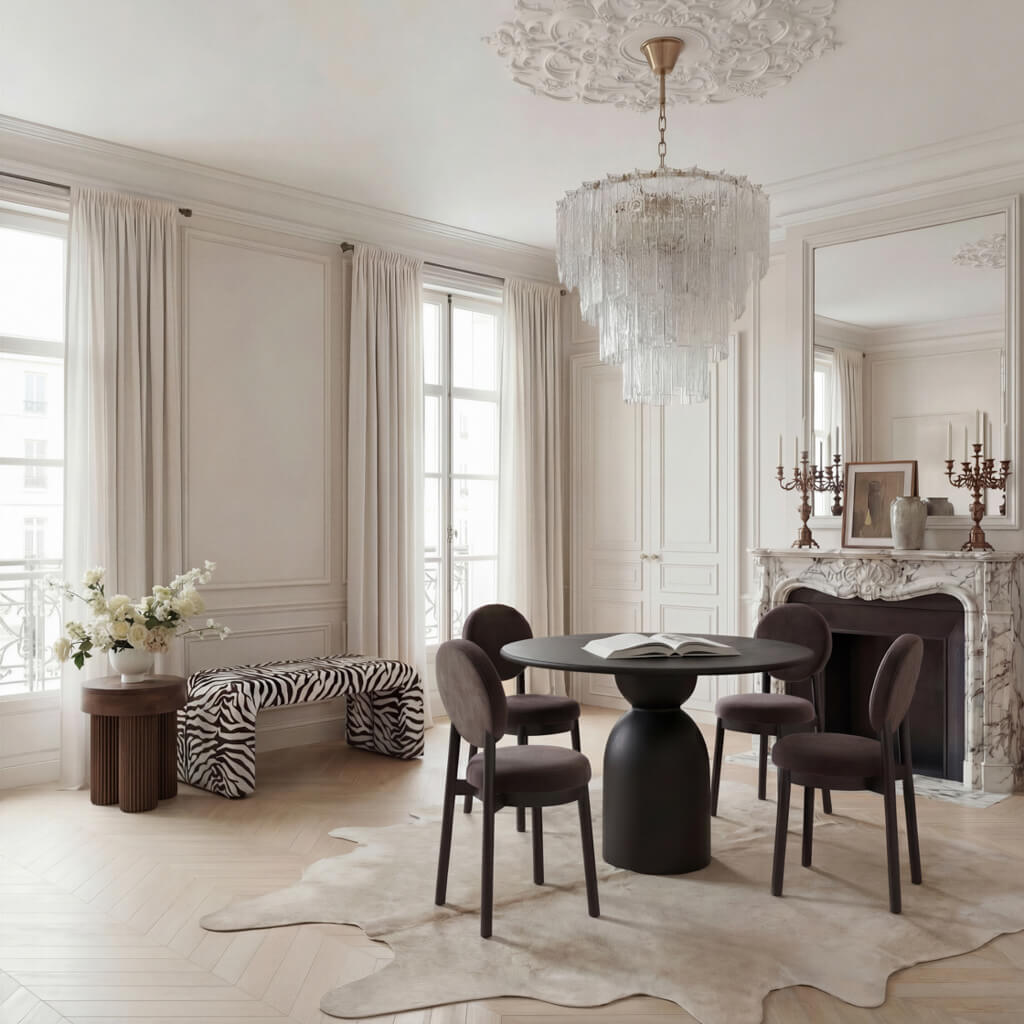Ashford & Grey Gaia Black Dining Table
