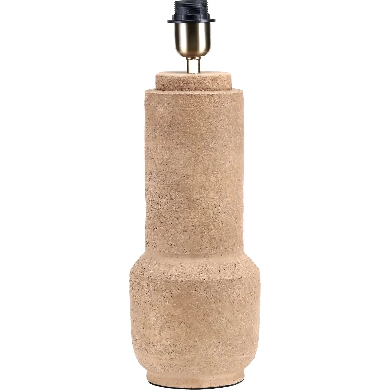 Gaiana Concrete Brown Stoneware Table Lamp Base   Nicholas John Interiors
