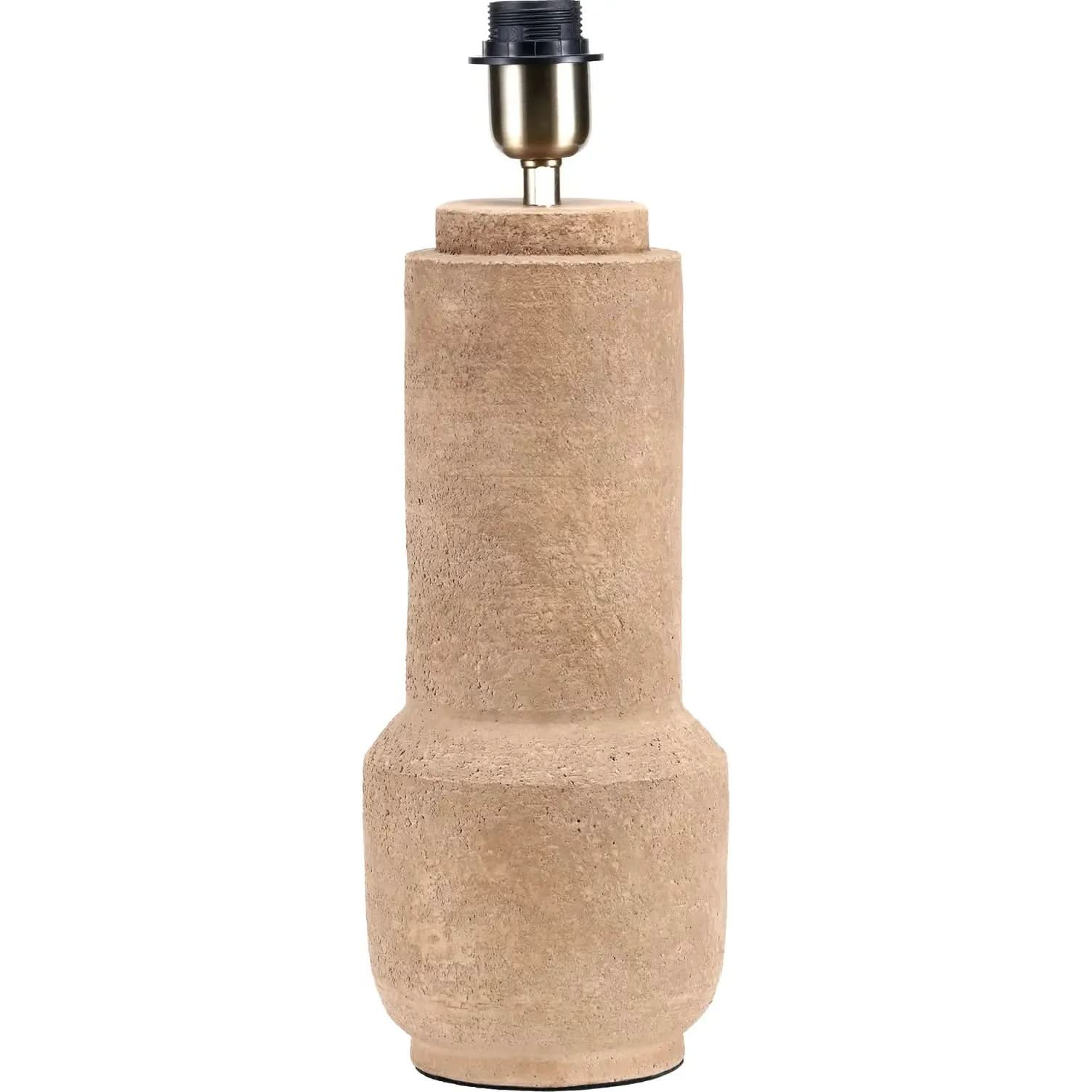 Gaiana Concrete Brown Stoneware Table Lamp Base   Nicholas John Interiors