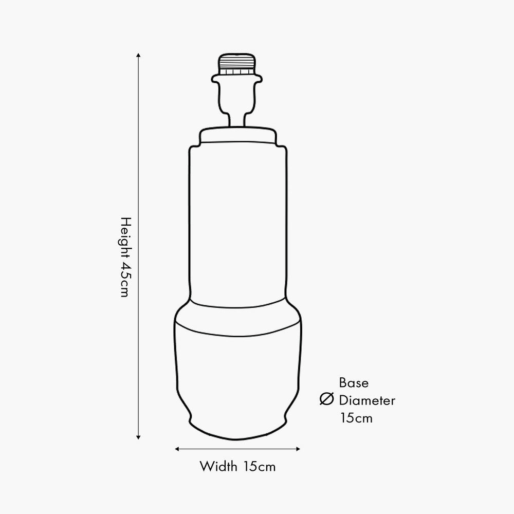 Gaiana Concrete Brown Stoneware Table Lamp Base  Nicholas John Interiors