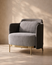 Tommy Franks Gemma Lounge Chair - Grey   Nicholas John Interiors