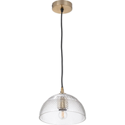 Giselle Diamond Design Clear Handcut Glass Dome Pendant   Nicholas John Interiors