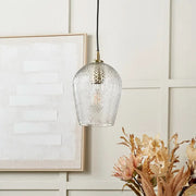 Giselle Diamond Design Clear Handcut Glass Pendant   Nicholas John Interiors
