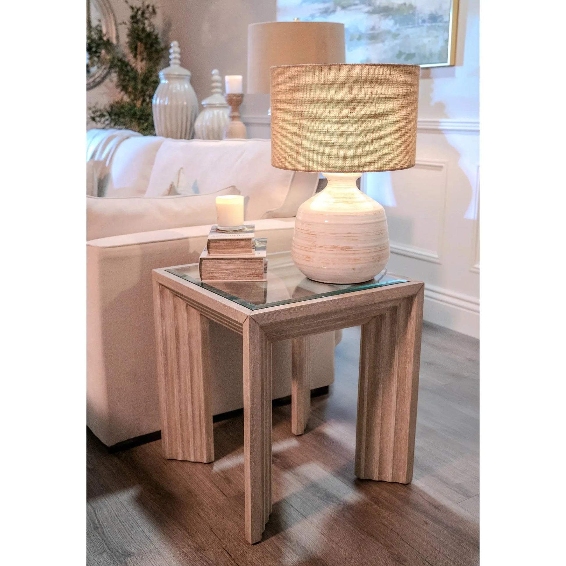 Gracie Cream Ceramic Table Lamp   Nicholas John Interiors