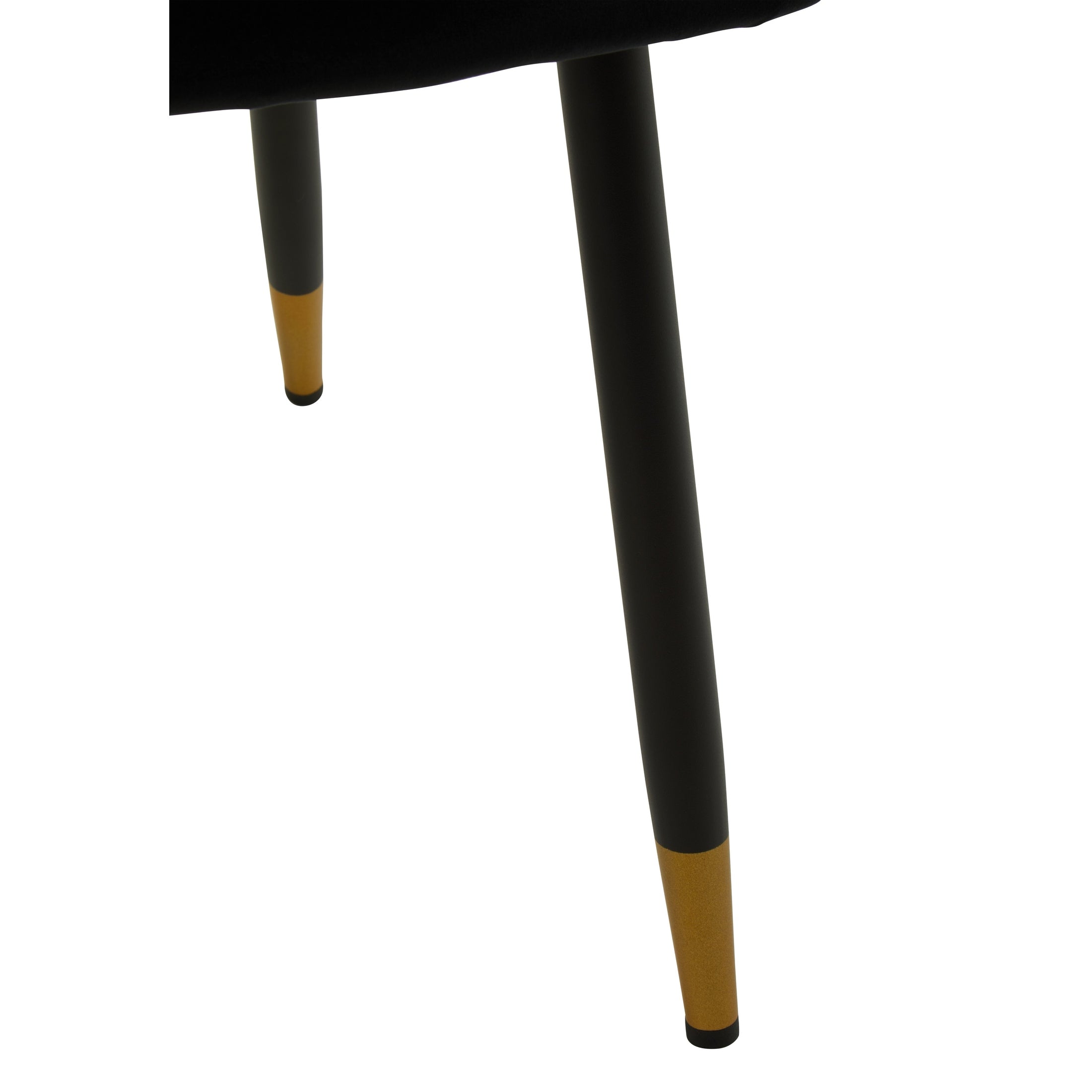 Grayson Black Velvet Dining Chair  Nicholas John Interiors