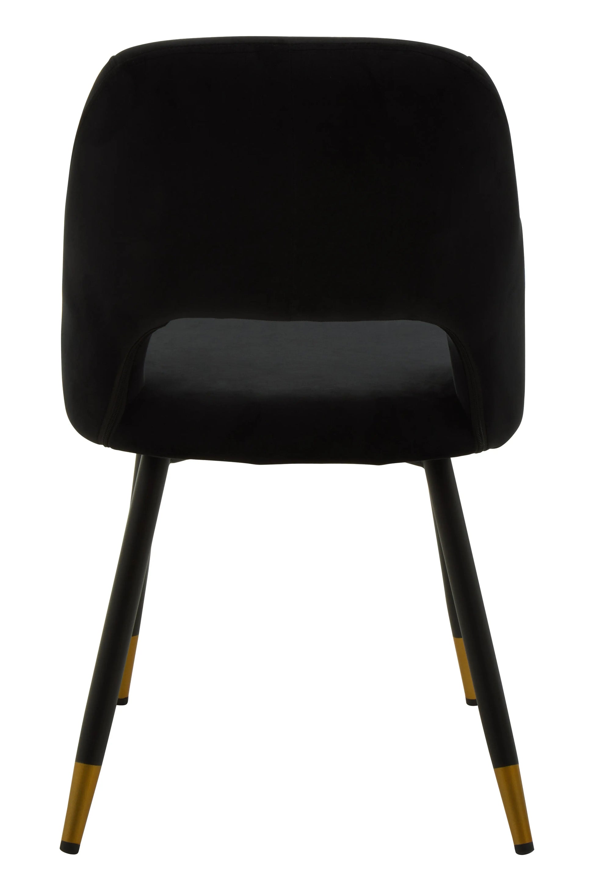 Grayson Black Velvet Dining Chair  Nicholas John Interiors