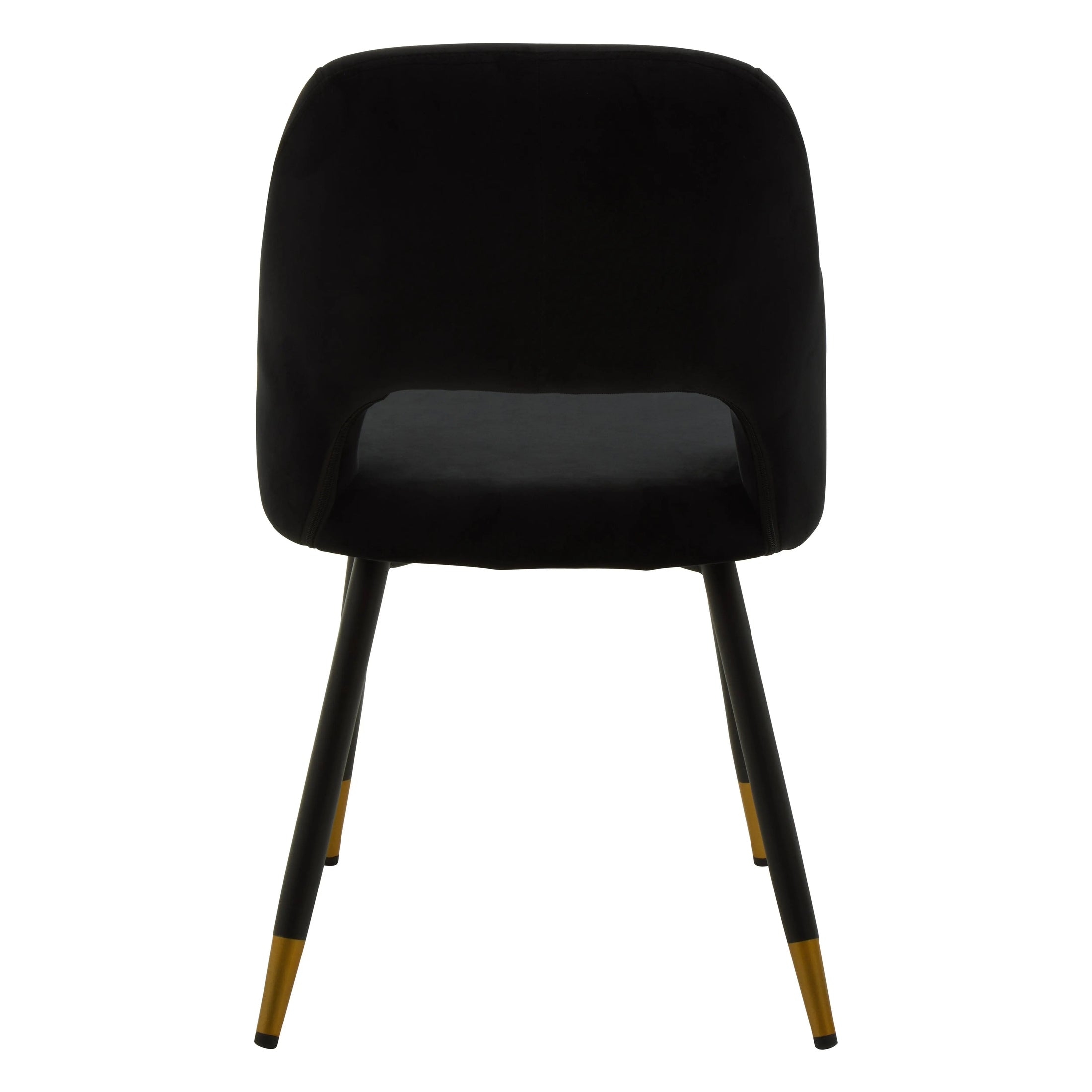 Grayson Black Velvet Dining Chair  Nicholas John Interiors