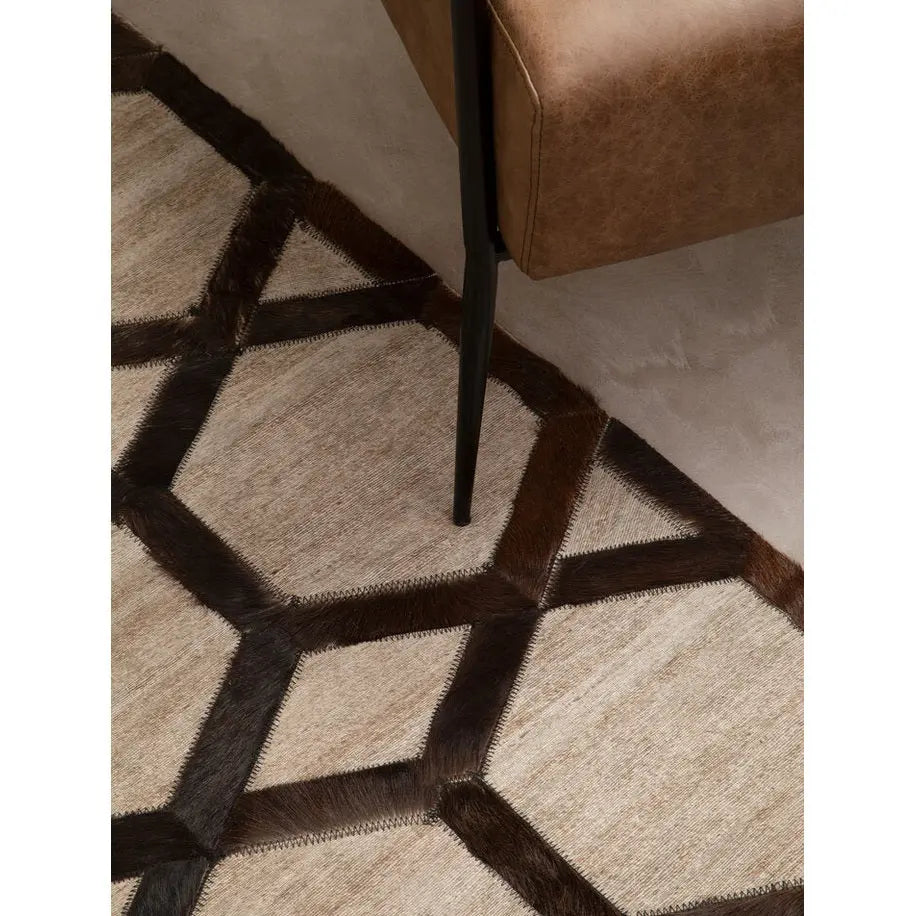 Hadley Brown Leather Chair with Tapered Back   Nicholas John Interiors