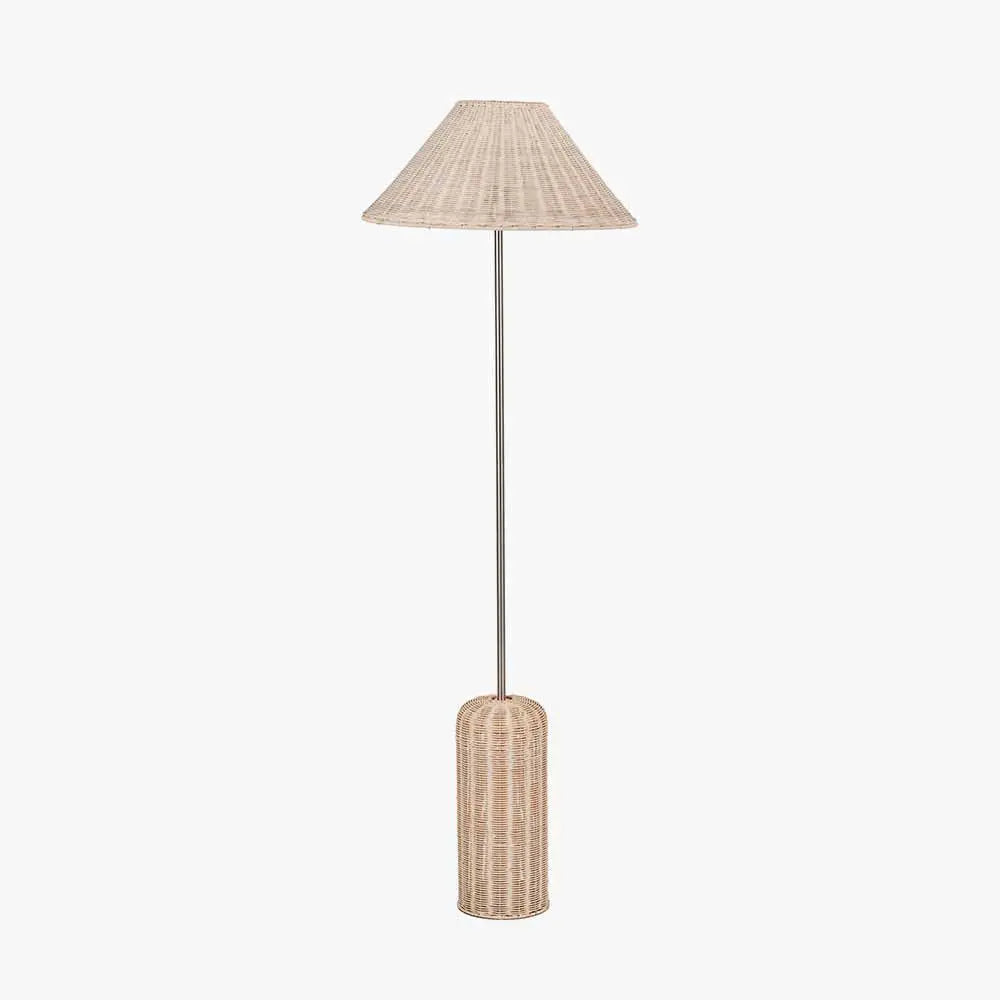 Hali Rattan Base and Shade Floor Lamp  Nicholas John Interiors