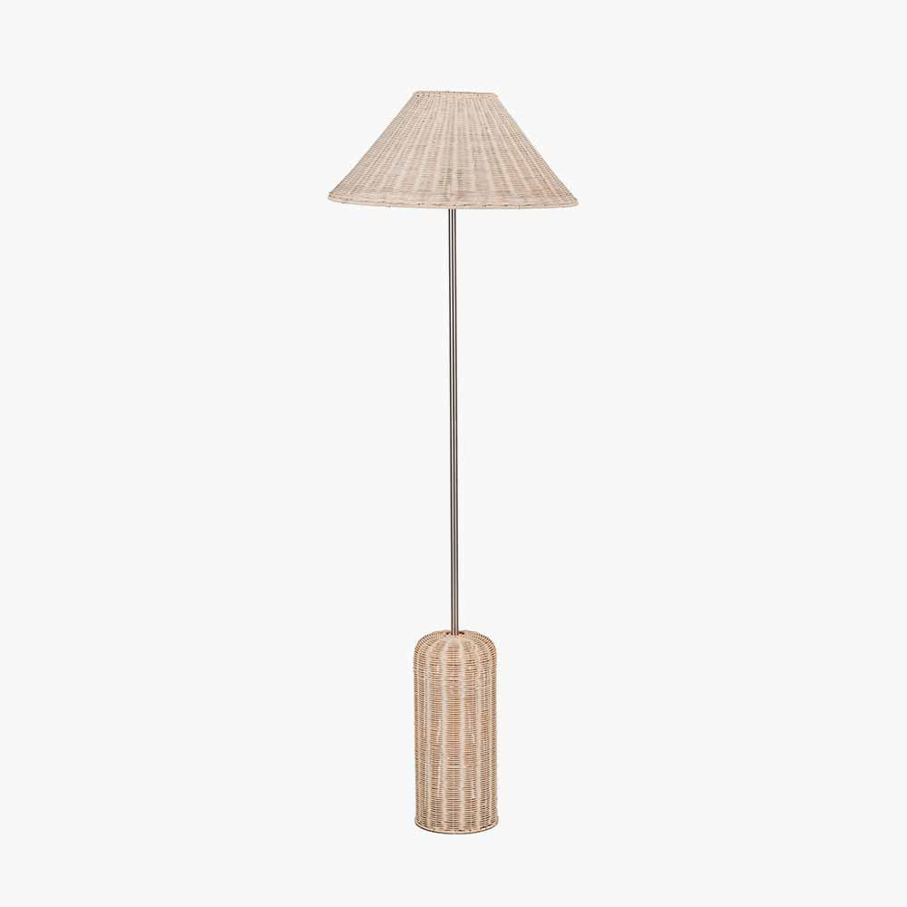 Hali Rattan Base and Shade Floor Lamp  Nicholas John Interiors