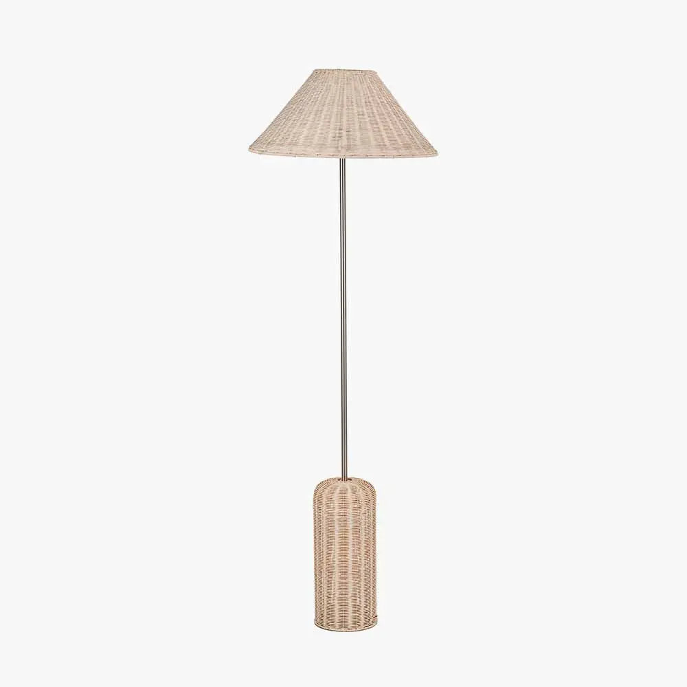 Hali Rattan Base and Shade Floor Lamp  Nicholas John Interiors