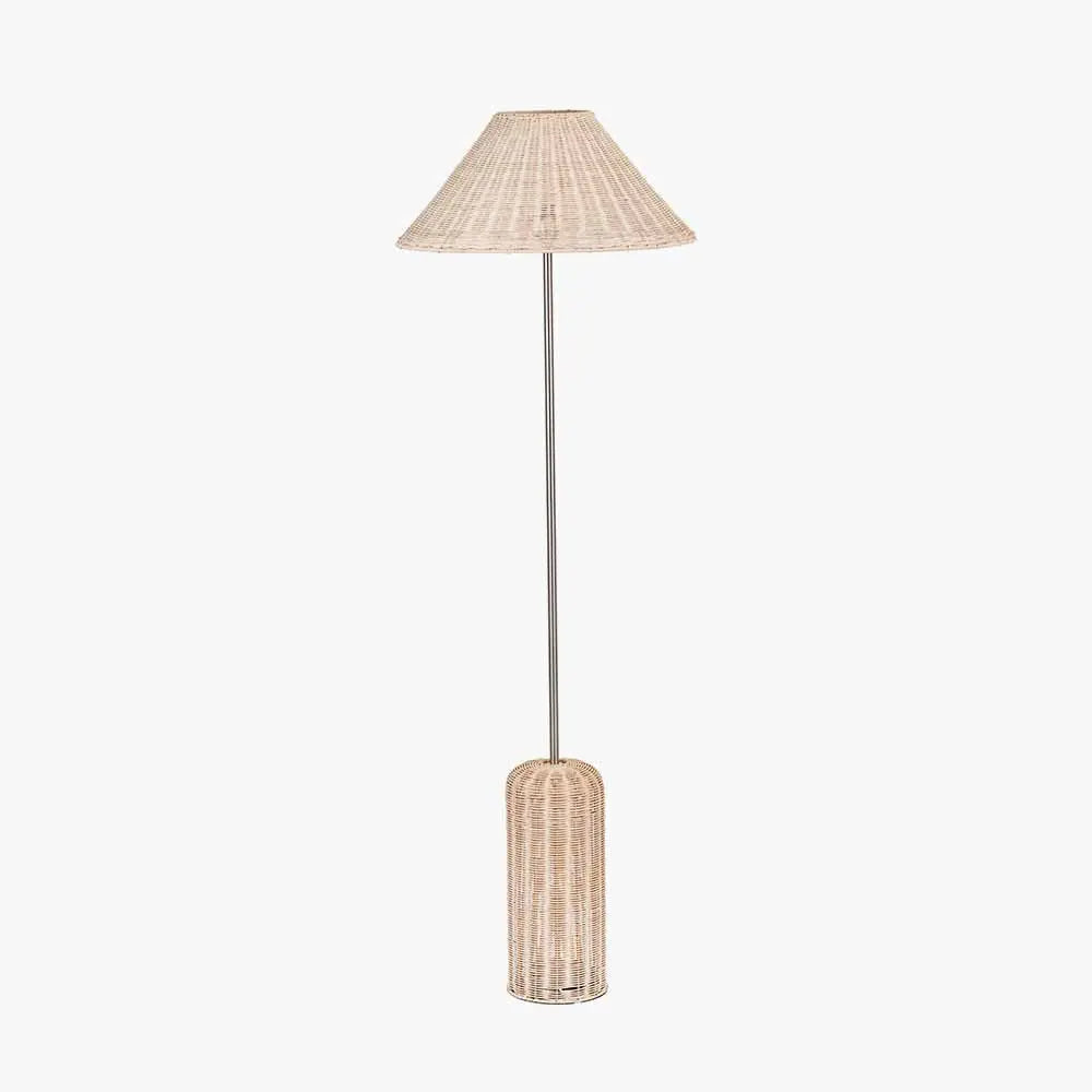 Hali Rattan Base and Shade Floor Lamp  Nicholas John Interiors