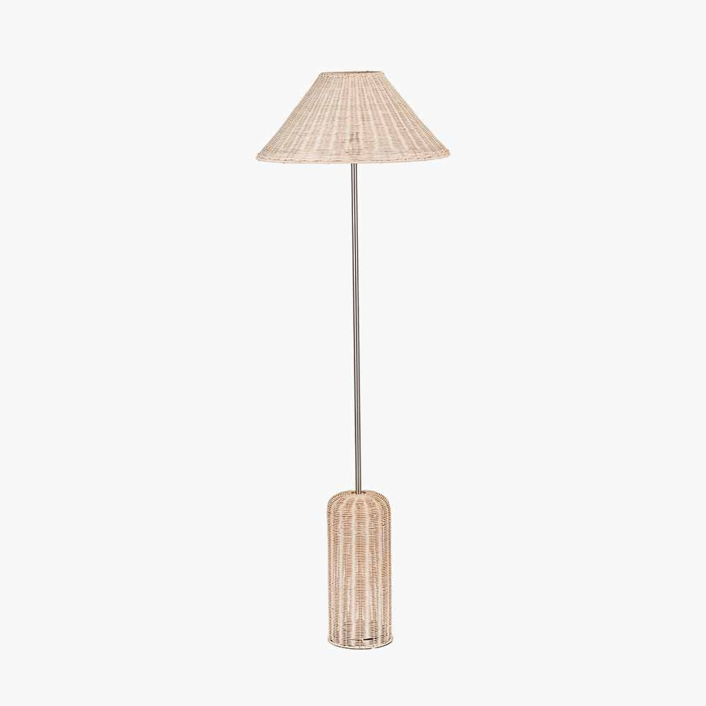 Hali Rattan Base and Shade Floor Lamp  Nicholas John Interiors