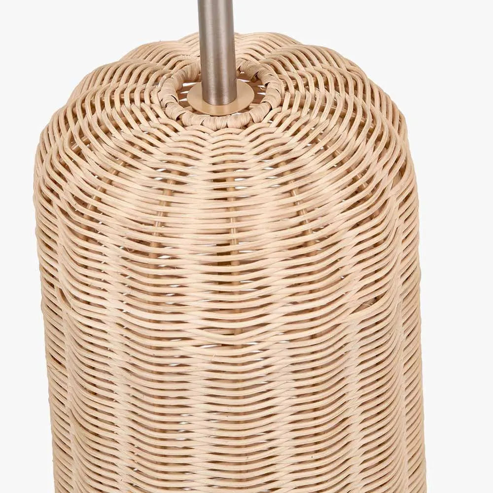 Hali Rattan Base and Shade Floor Lamp  Nicholas John Interiors