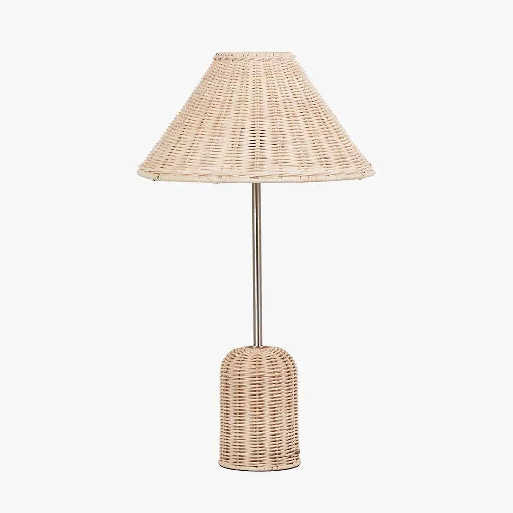 Hali Rattan Base and Shade Table Lamp  Nicholas John Interiors