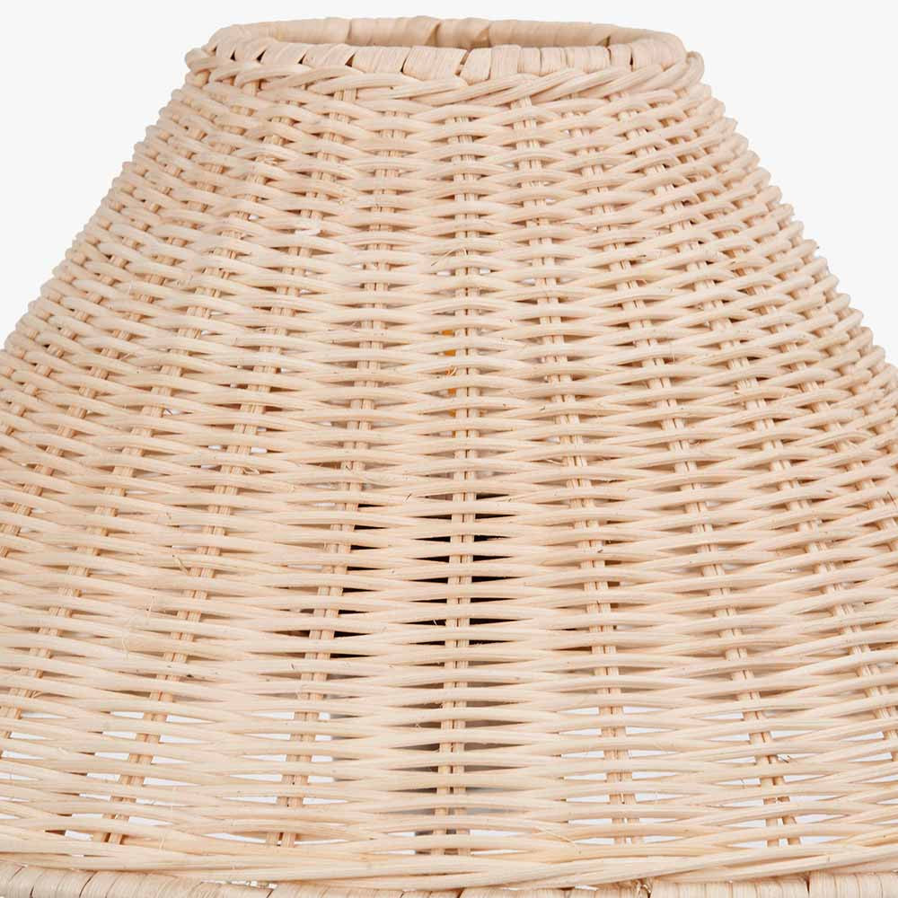 Hali Rattan Base and Shade Table Lamp  Nicholas John Interiors