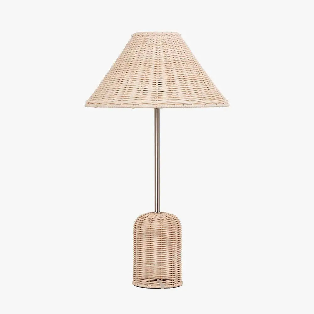 Hali Rattan Base and Shade Table Lamp  Nicholas John Interiors