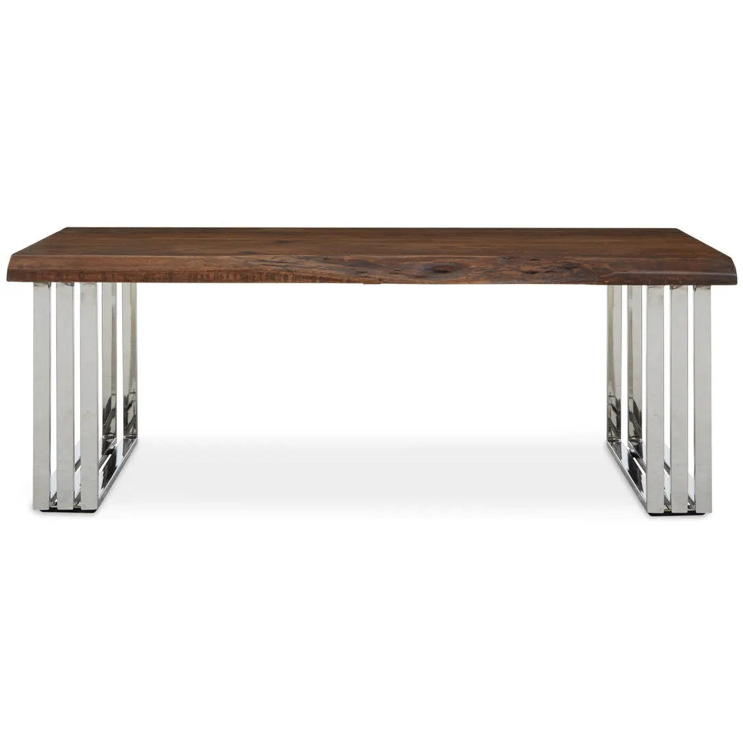 Halstead Natural And Silver Coffee Table   Nicholas John Interiors