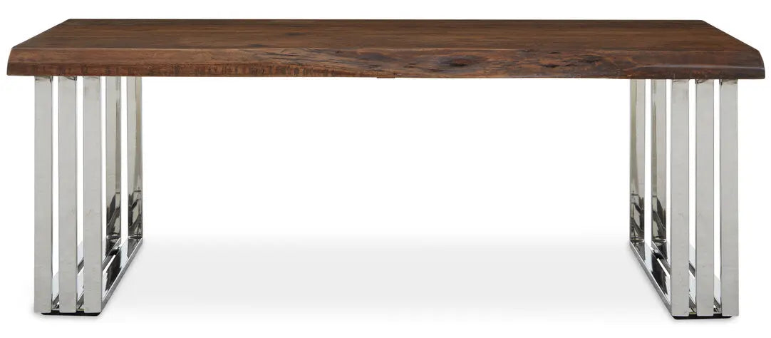 Halstead Natural And Silver Coffee Table   Nicholas John Interiors