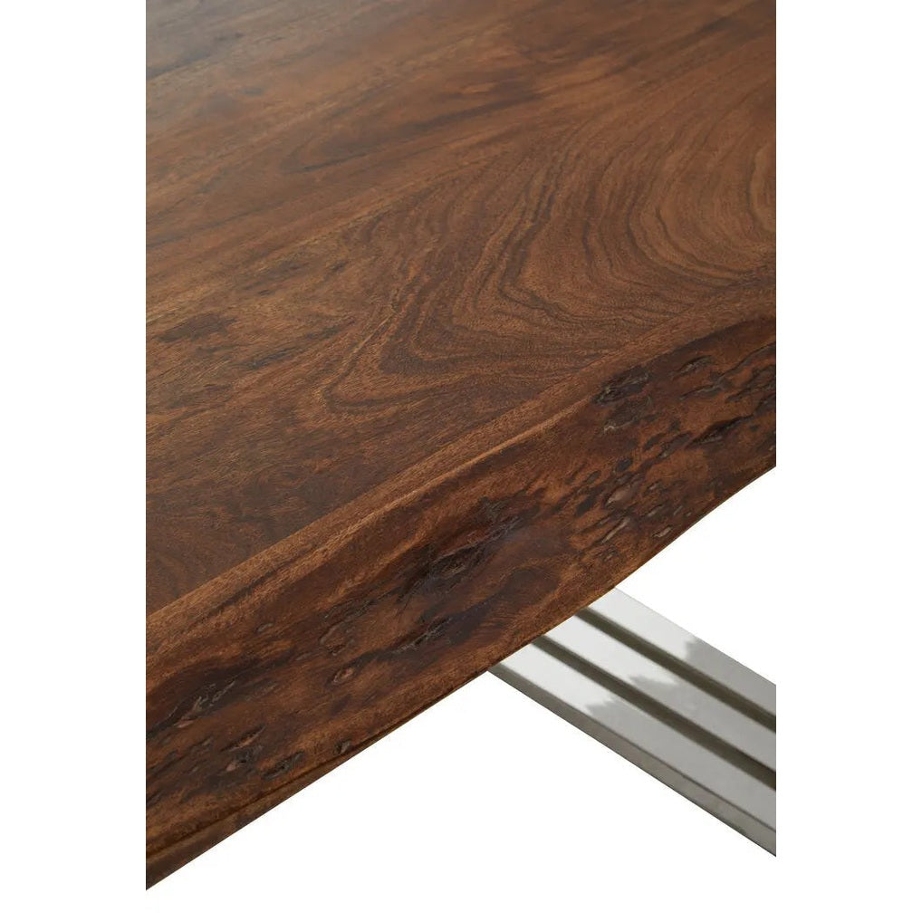 Halstead Natural And Silver Coffee Table   Nicholas John Interiors