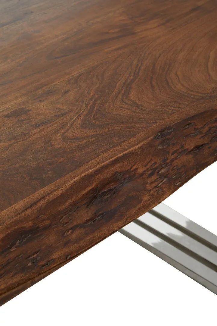 Halstead Natural And Silver Coffee Table   Nicholas John Interiors