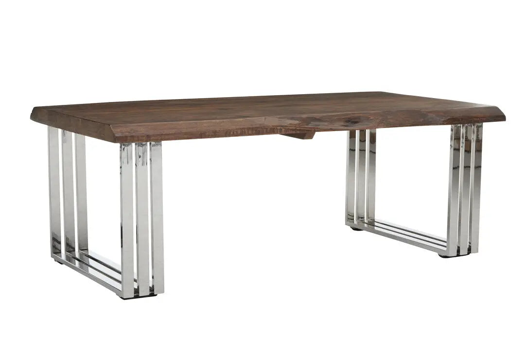 Halstead Natural And Silver Coffee Table   Nicholas John Interiors