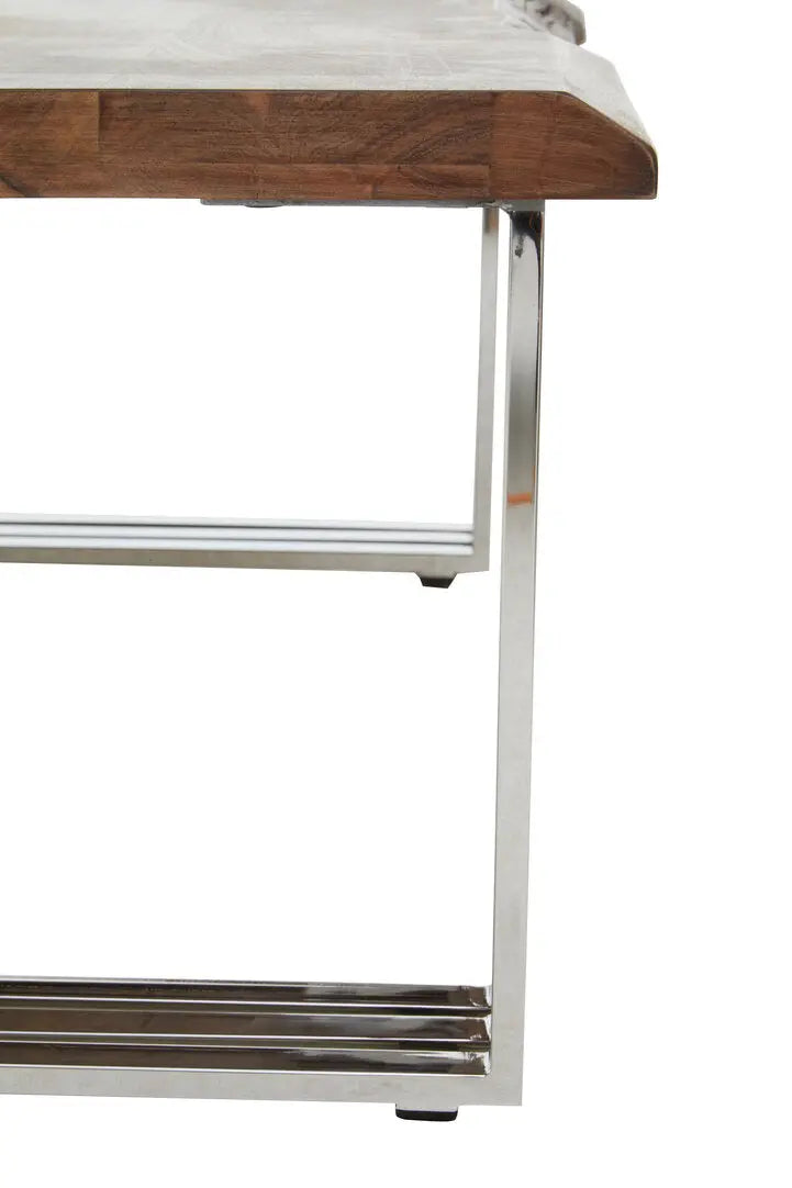 Halstead Natural And Silver Coffee Table   Nicholas John Interiors