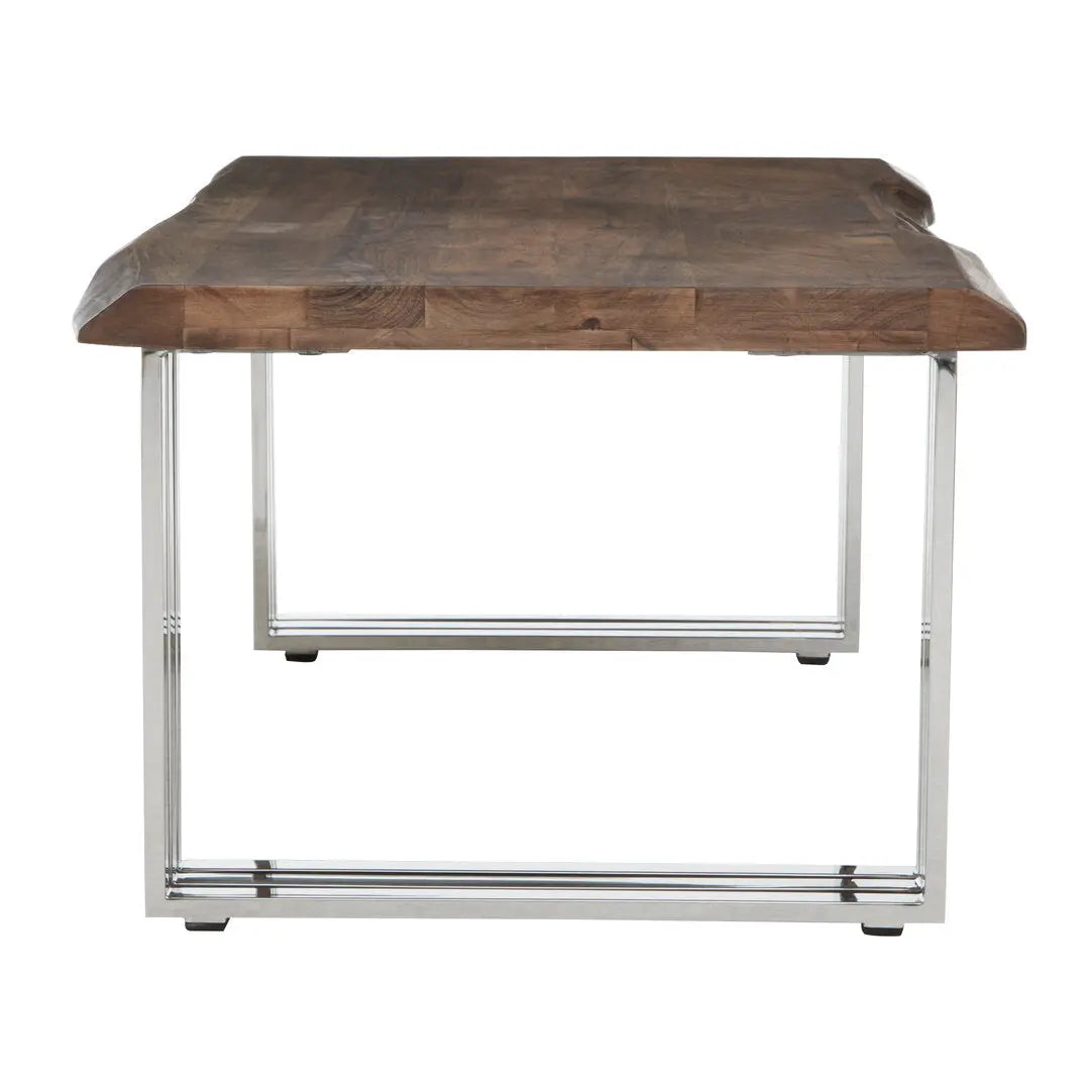 Halstead Natural And Silver Coffee Table   Nicholas John Interiors