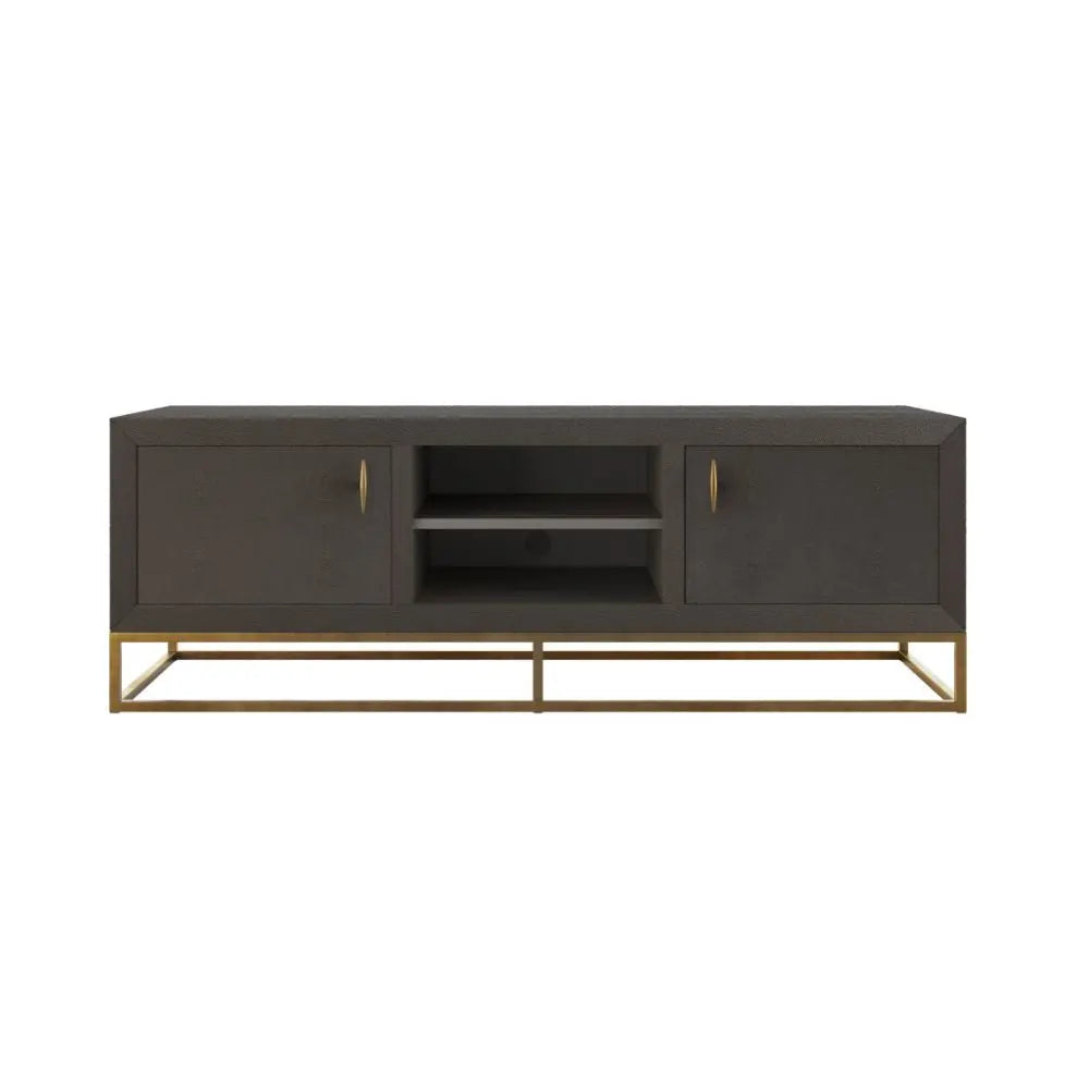 Hampton TV Unit Brown Shagreen