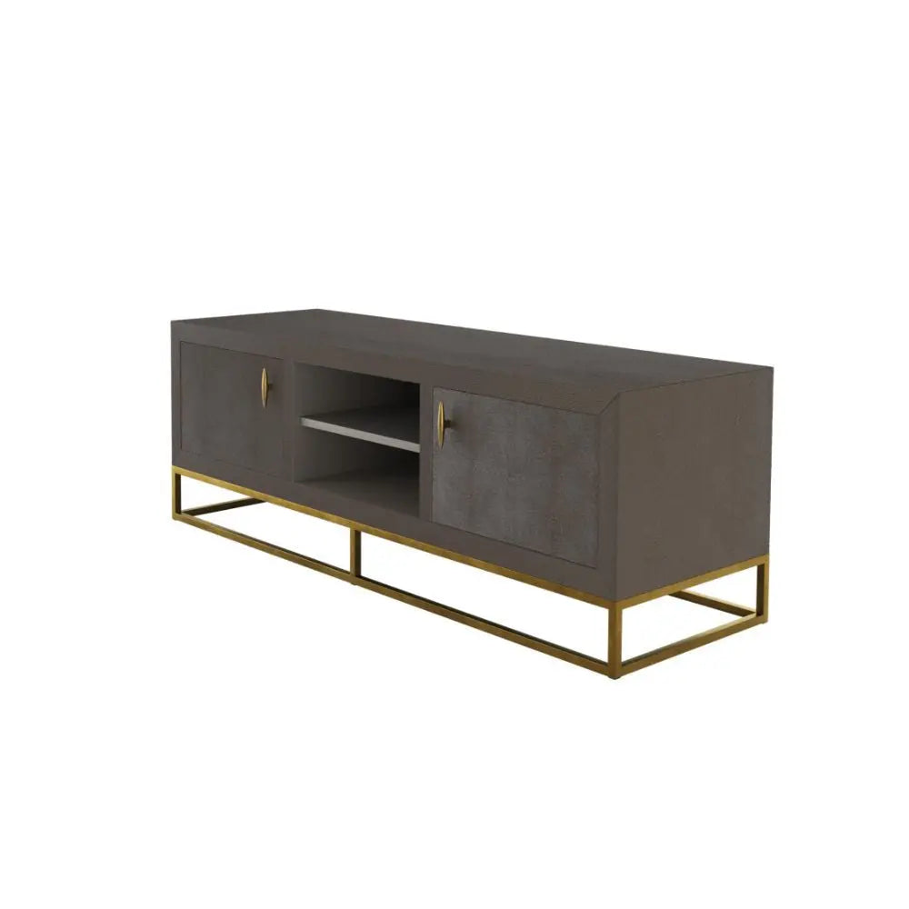Hampton TV Unit Brown Shagreen