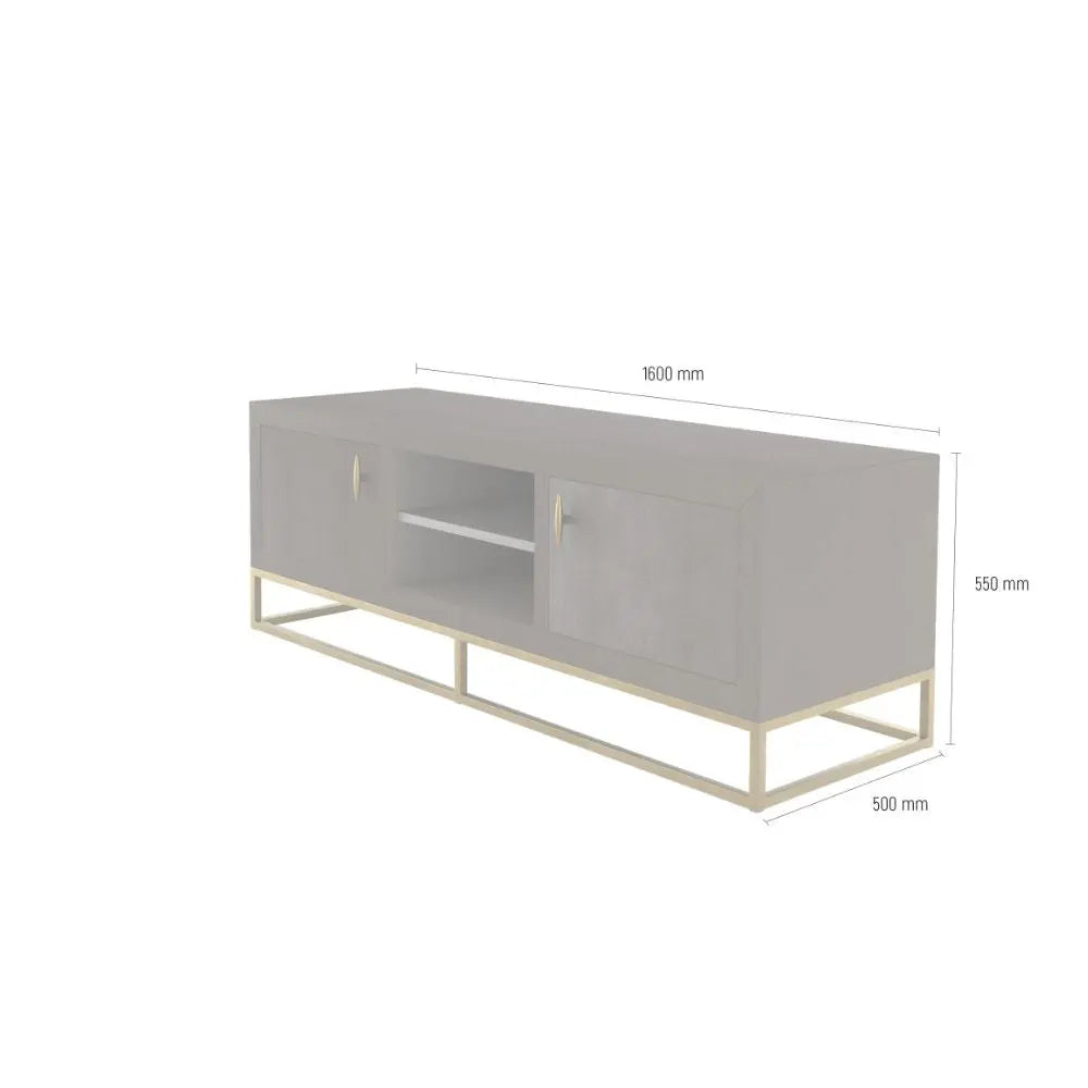 Hampton TV Unit Brown Shagreen