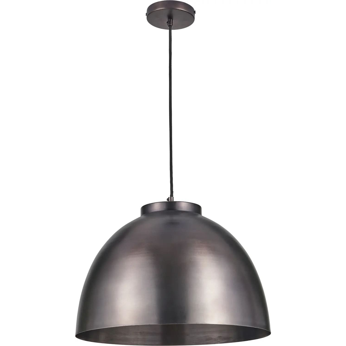 Harlem Antique Bronze Domed Metal Pendant   Nicholas John Interiors