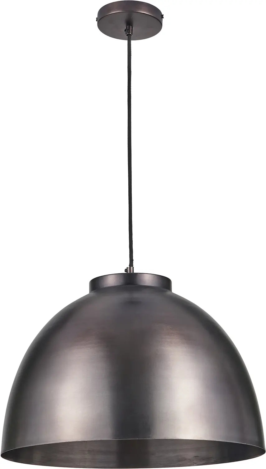 Harlem Antique Bronze Domed Metal Pendant   Nicholas John Interiors