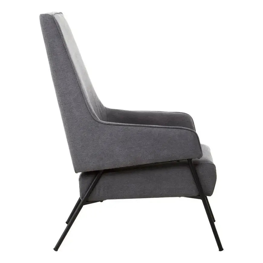 Havina Ash Velvet Chair   Nicholas John Interiors