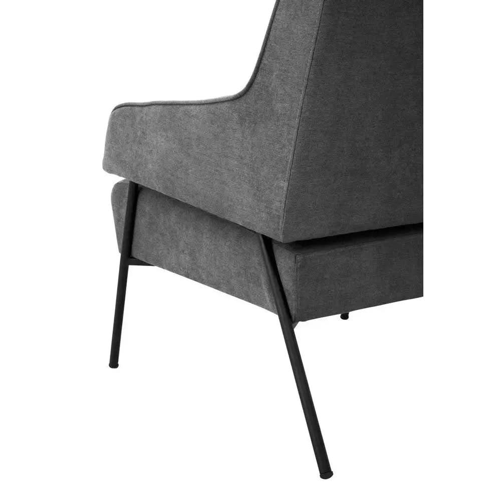 Havina Ash Velvet Chair   Nicholas John Interiors