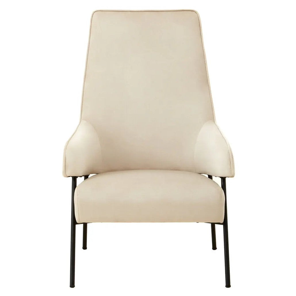 Havina Cream Velvet Chair   Nicholas John Interiors