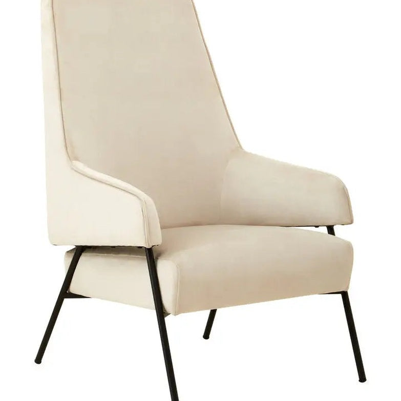 Havina Cream Velvet Chair   Nicholas John Interiors