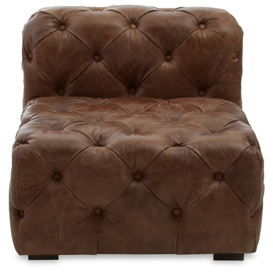 Haxton Tufted Leather Chair   Nicholas John Interiors