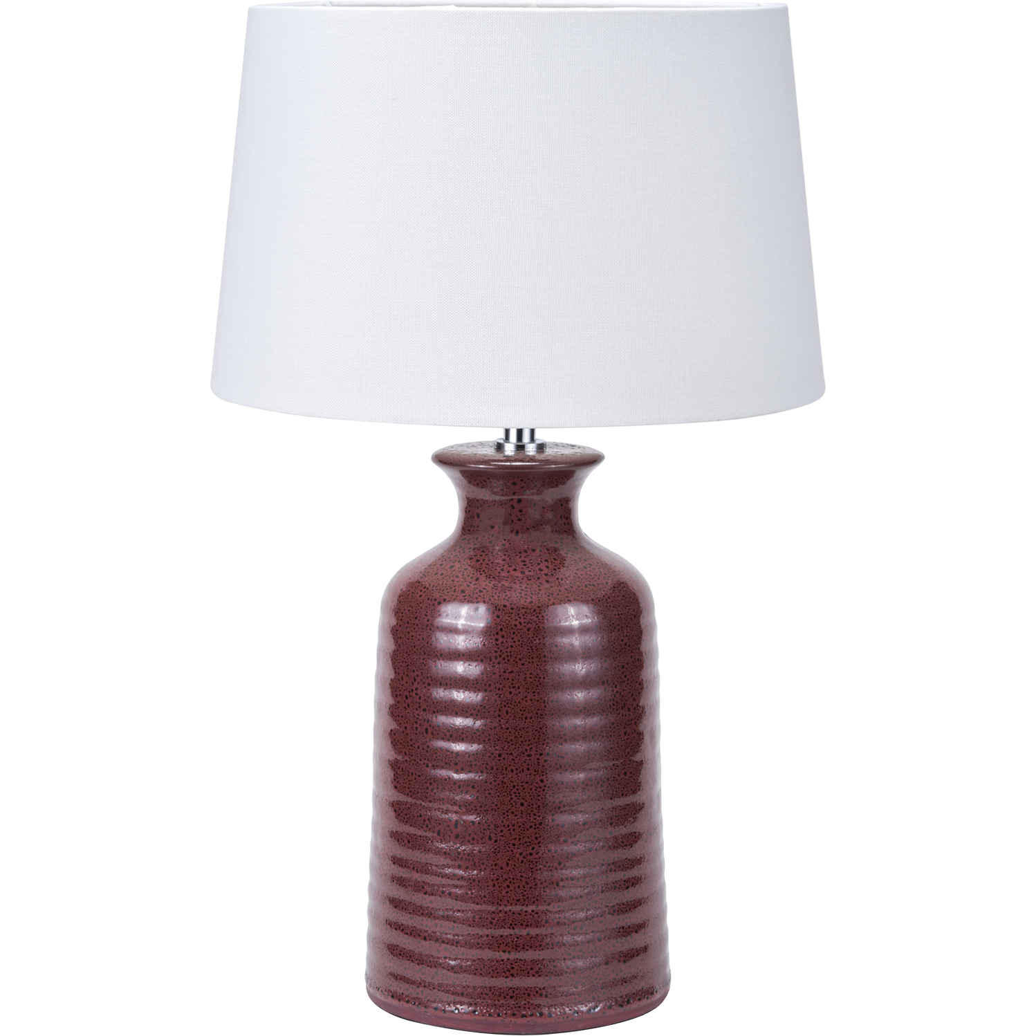 Helka Mulberry Reactive Glaze Table Lamp  Nicholas John Interiors