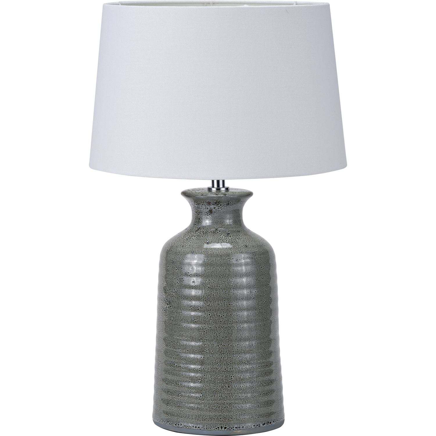 Helka Smokey Green Reactive Glaze Table Lamp  Nicholas John Interiors