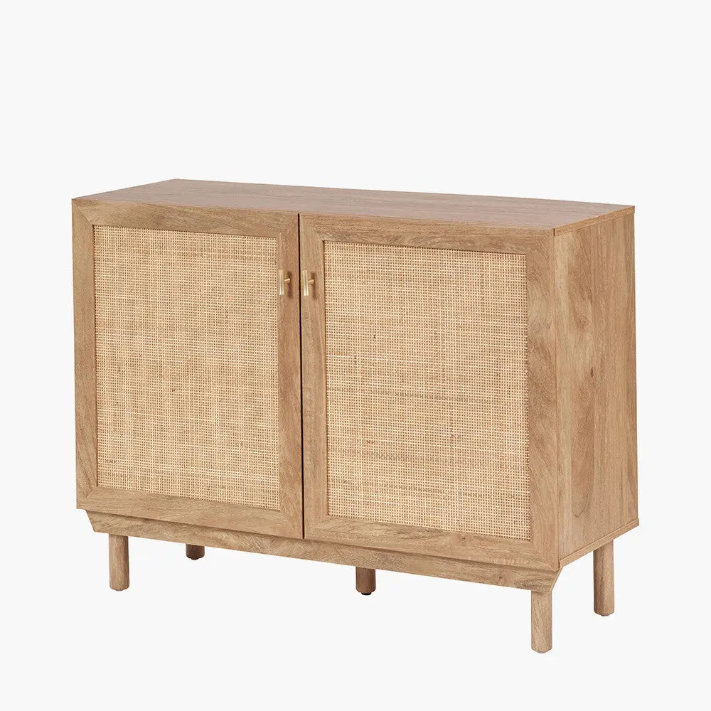Henrik Natural Rattan 2 Door Cabinet   Nicholas John Interiors
