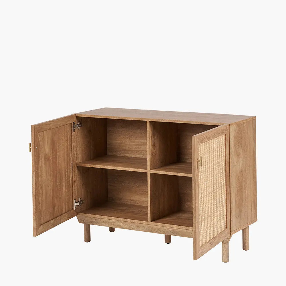 Henrik Natural Rattan 2 Door Cabinet   Nicholas John Interiors