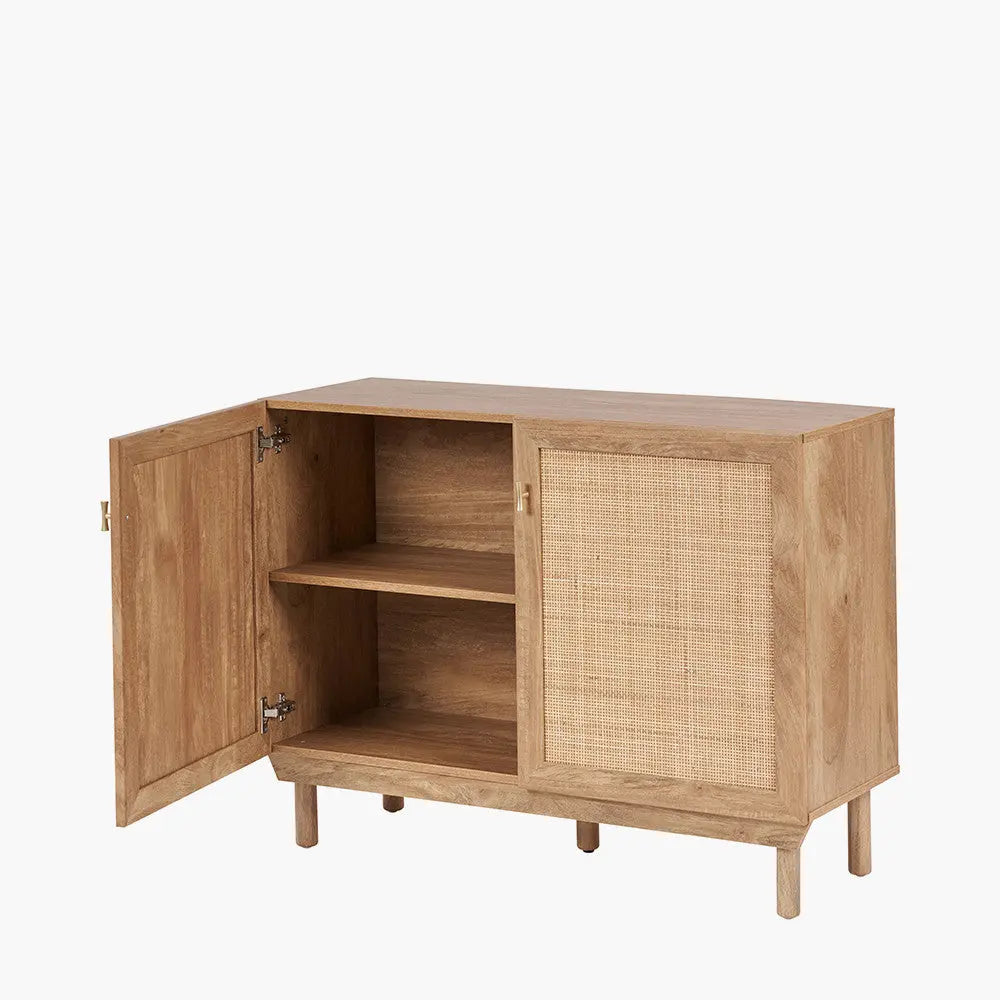 Henrik Natural Rattan 2 Door Cabinet   Nicholas John Interiors
