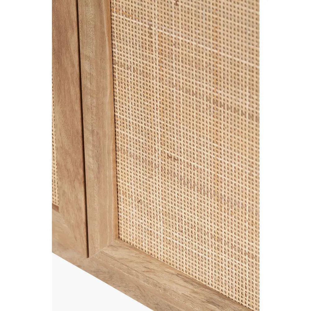 Henrik Natural Rattan 2 Door Cabinet   Nicholas John Interiors
